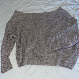 Off-the-shoulder sweater